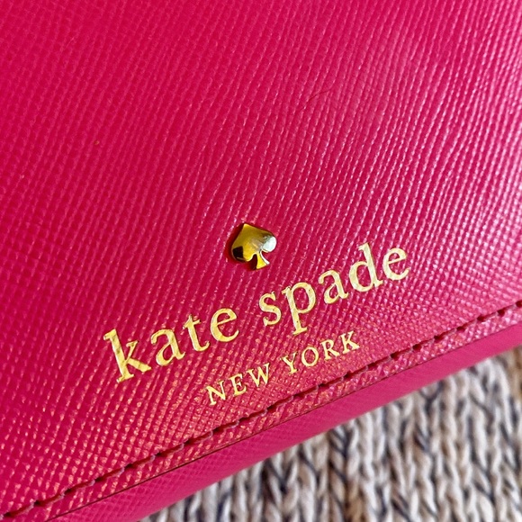 Hot Pink Kate Spade Snap Wallet - Picture 2 of 7